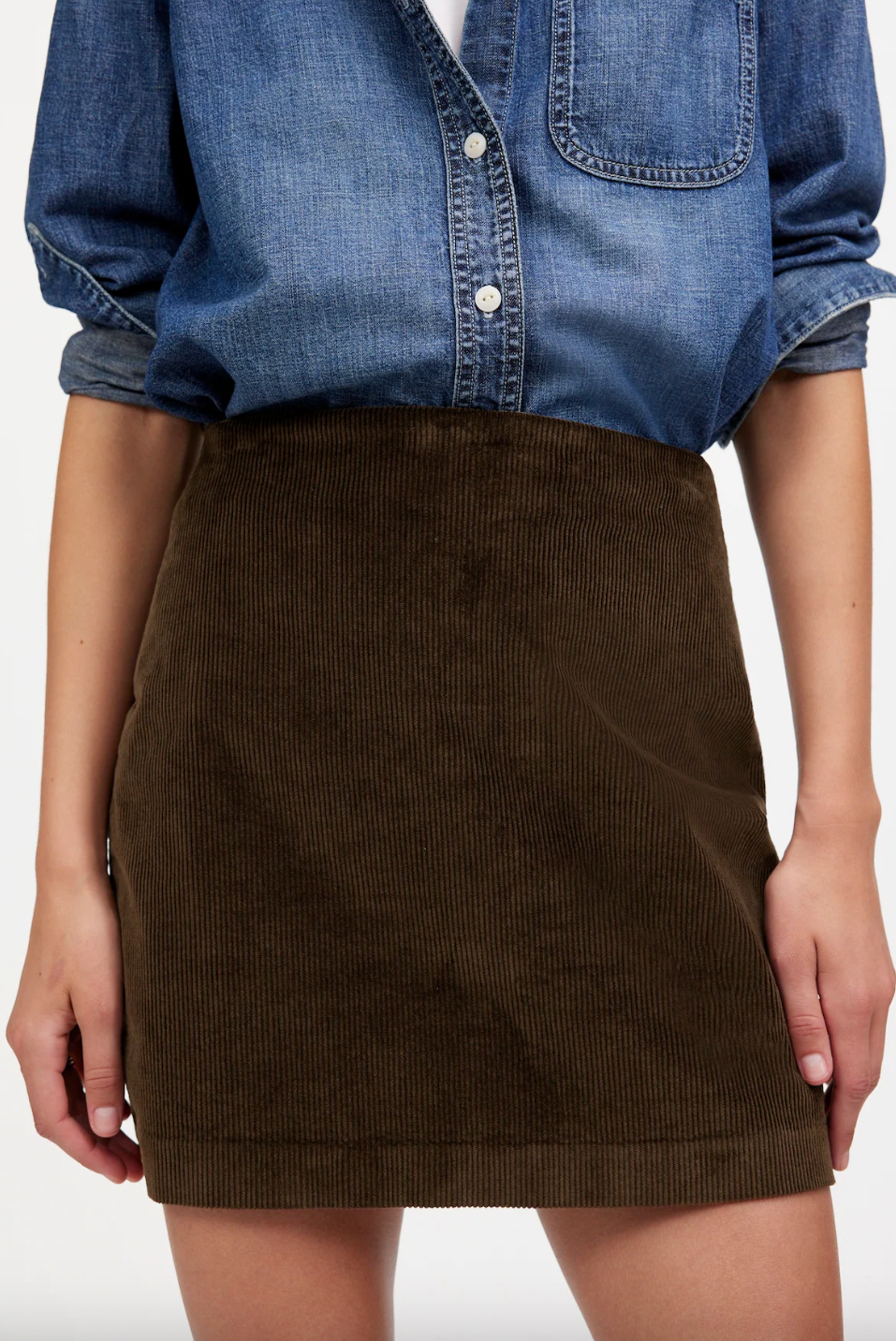 Corduroy Mini Skirt