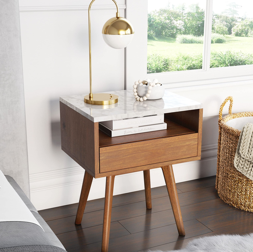 Mid-Century Rectangle Accent Side or End Table